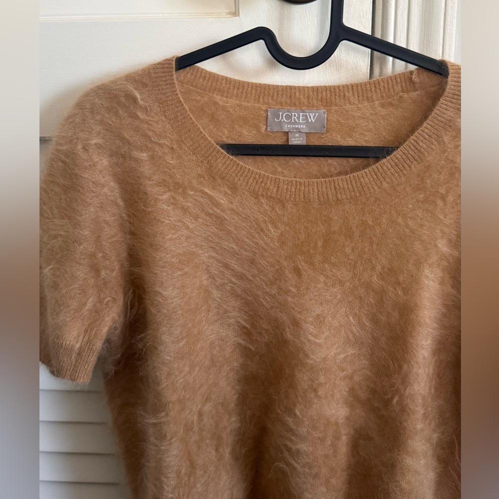 J. Crew Women's Brushed cashmere relaxed T-shirt